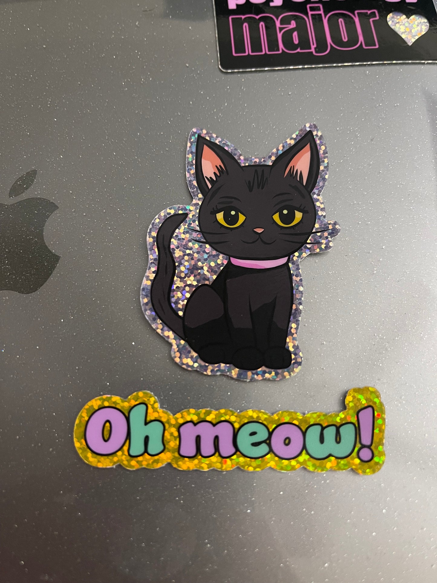 Oh Meow Glitter Sticker