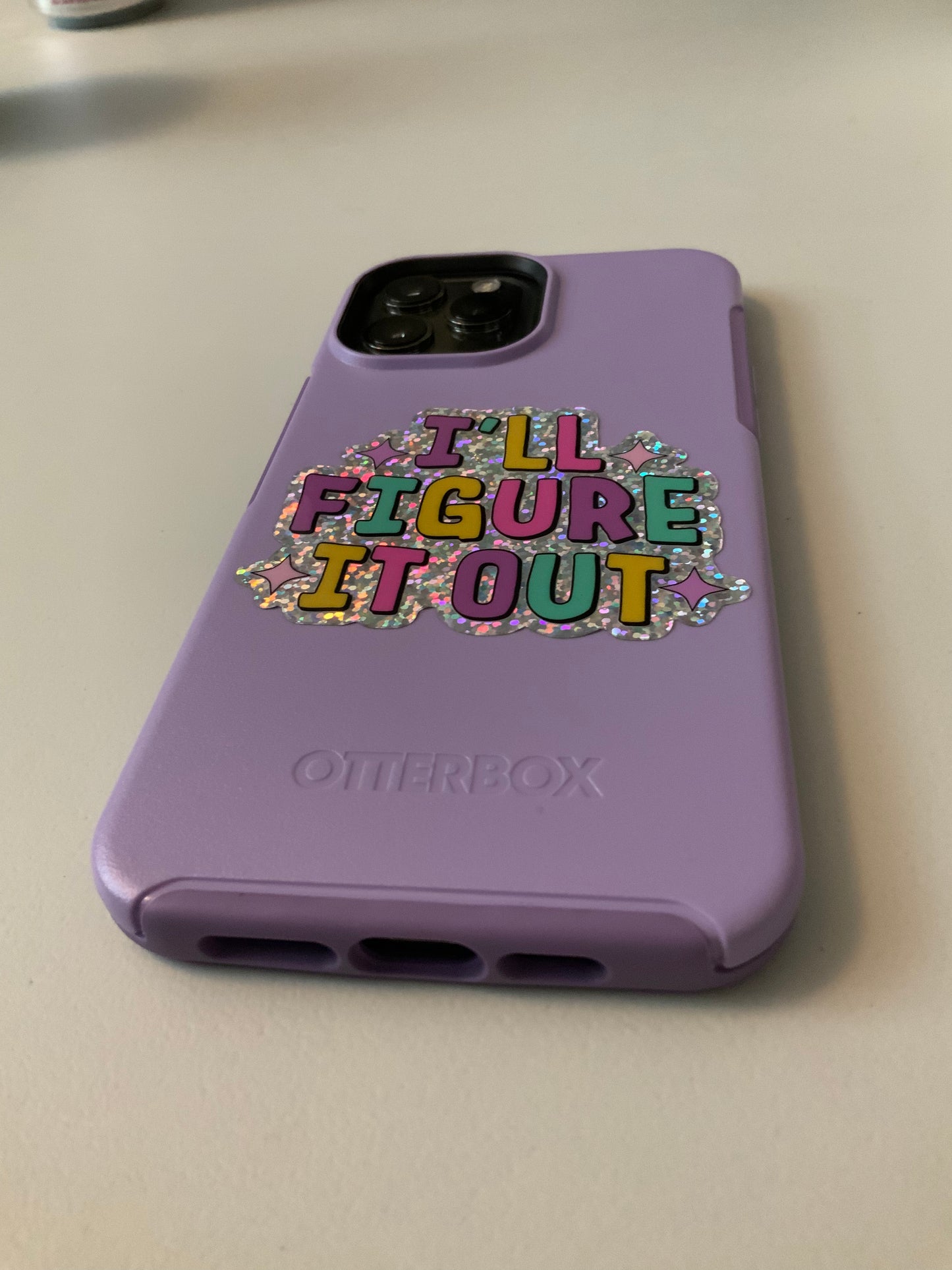 I'll Figure It Out Glitter Sticker