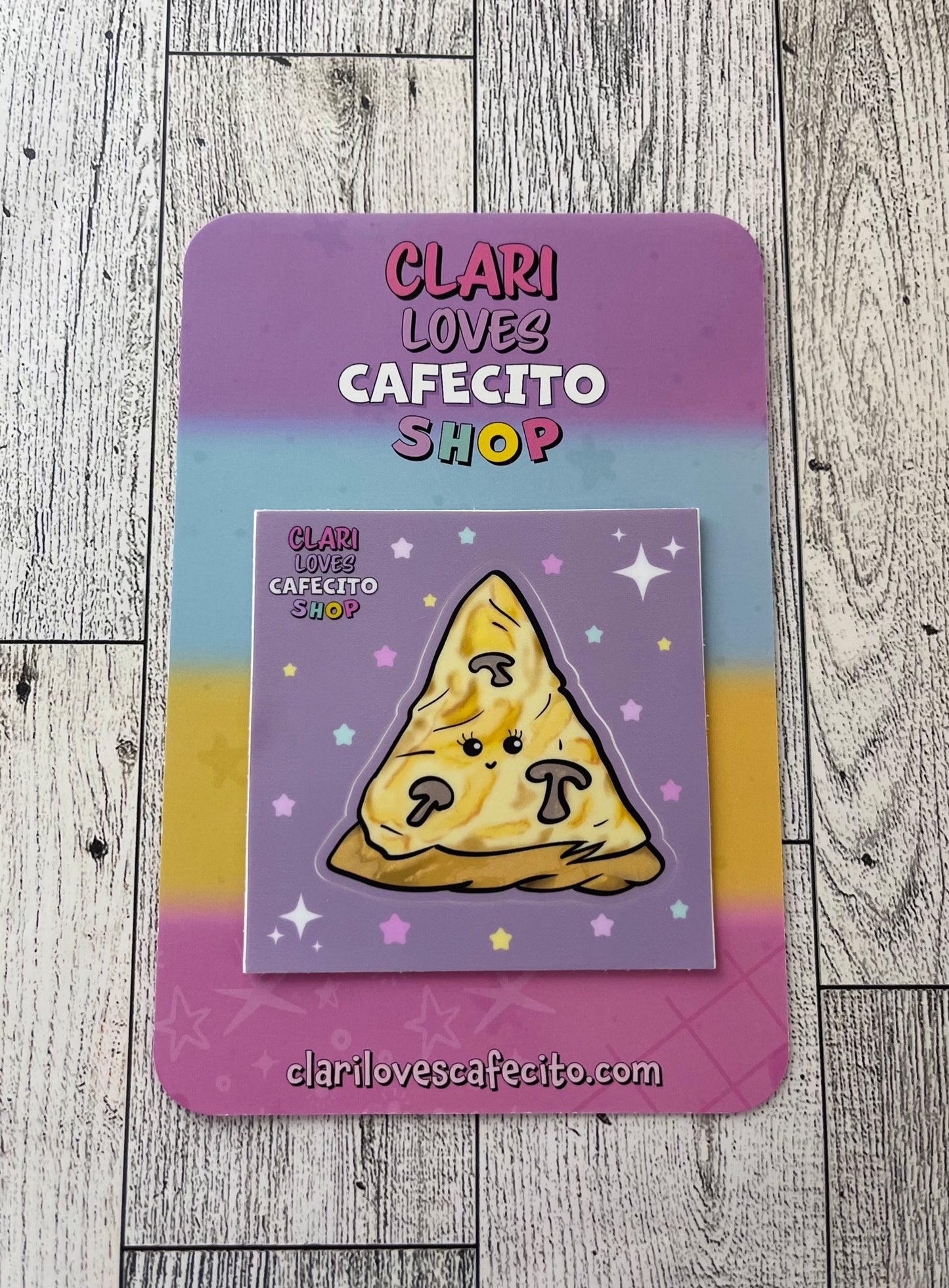 Mushroom Pizza Yum Kiss-Cut Sticker