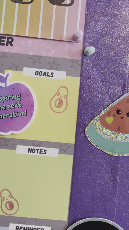 Happy Watermelon Glitter Sticker