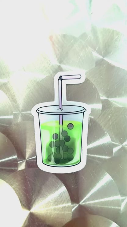 Matcha Latte Clear Sticker