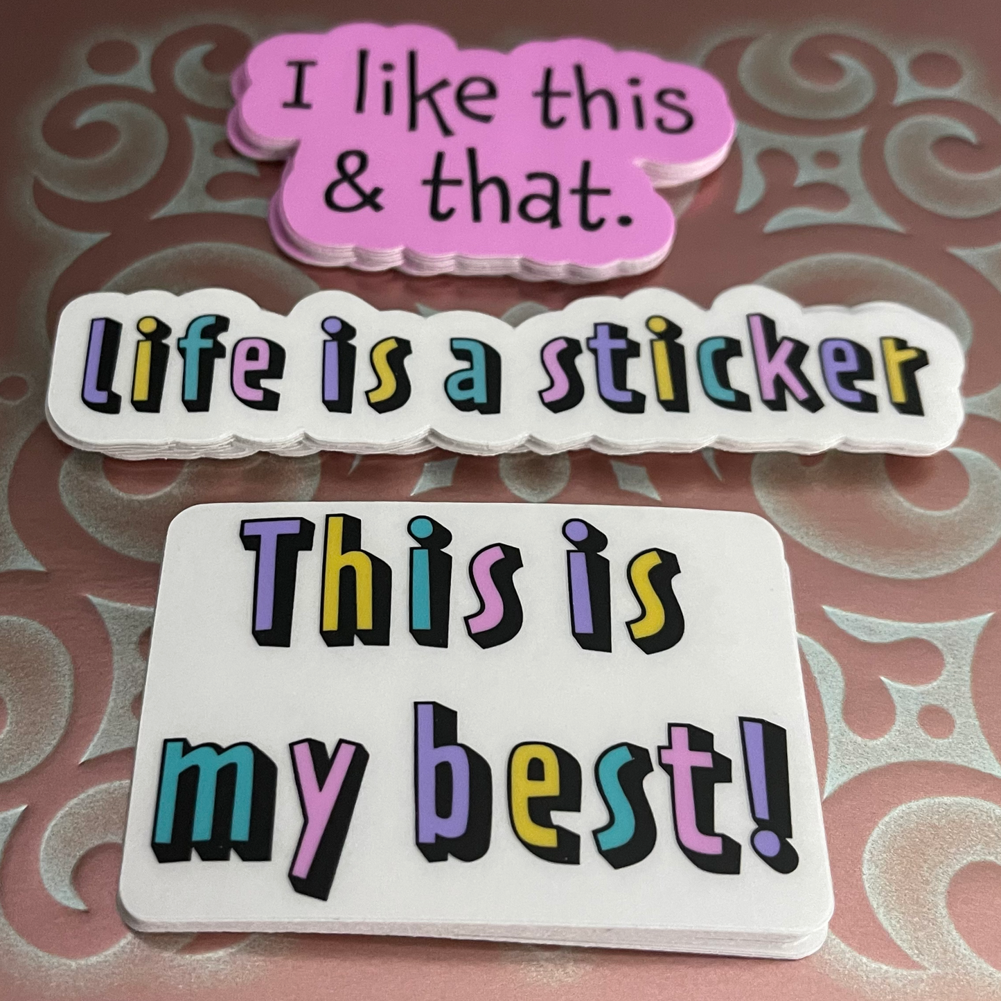 Life Is A Sticker Clear Sticker
