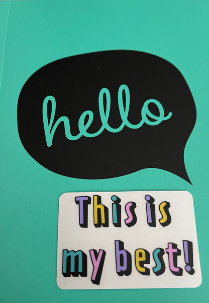 This Is My Best! Clear Sticker