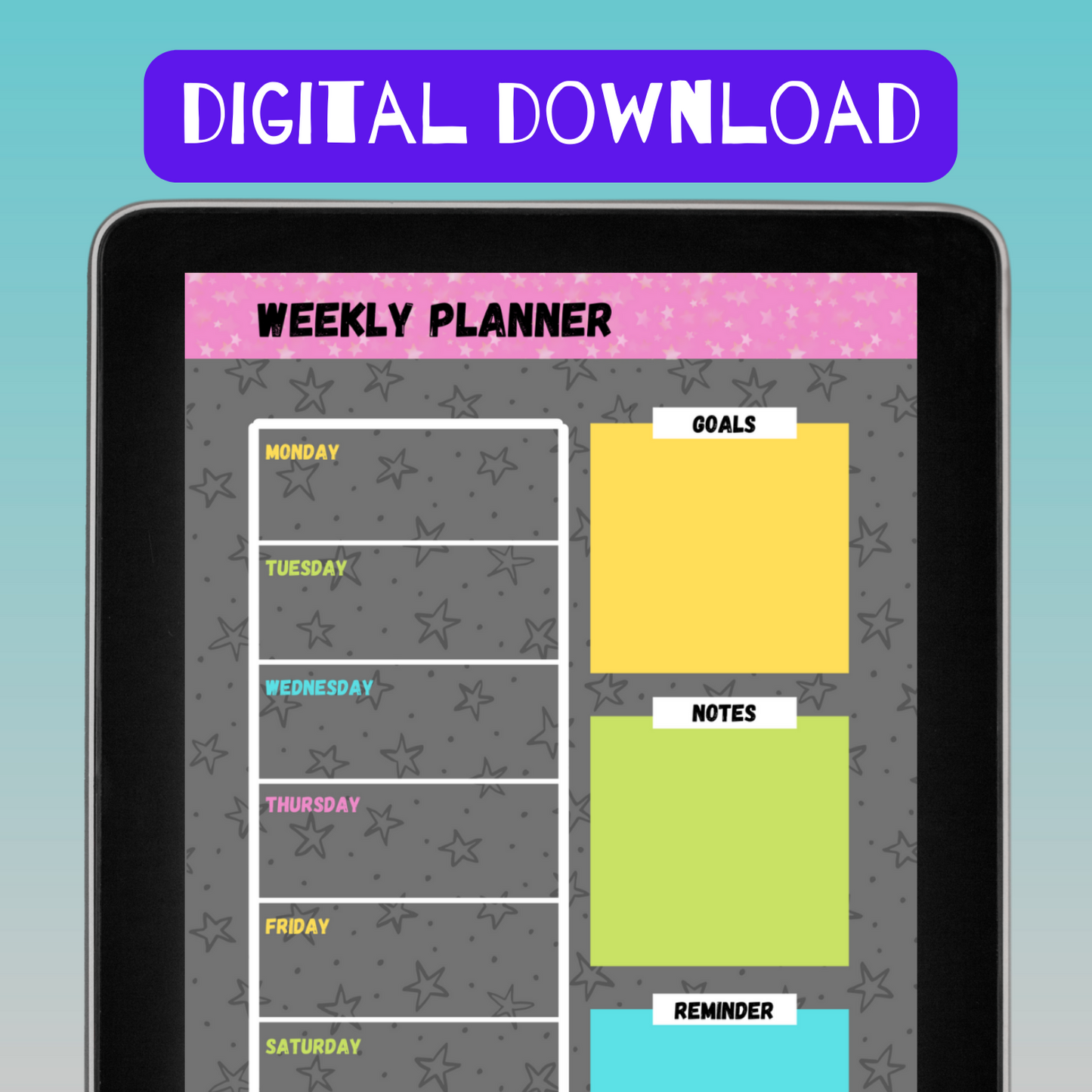 Weekly Planner - Instant Download PDF 🗓️✨
