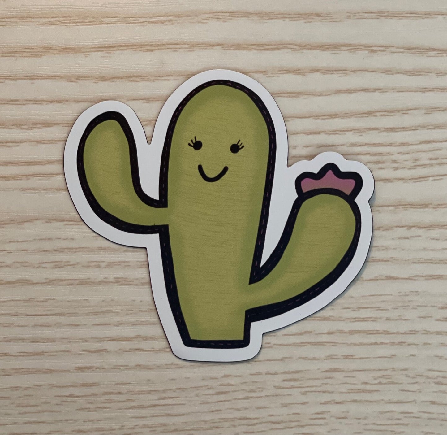 Happy Cactus Sticker