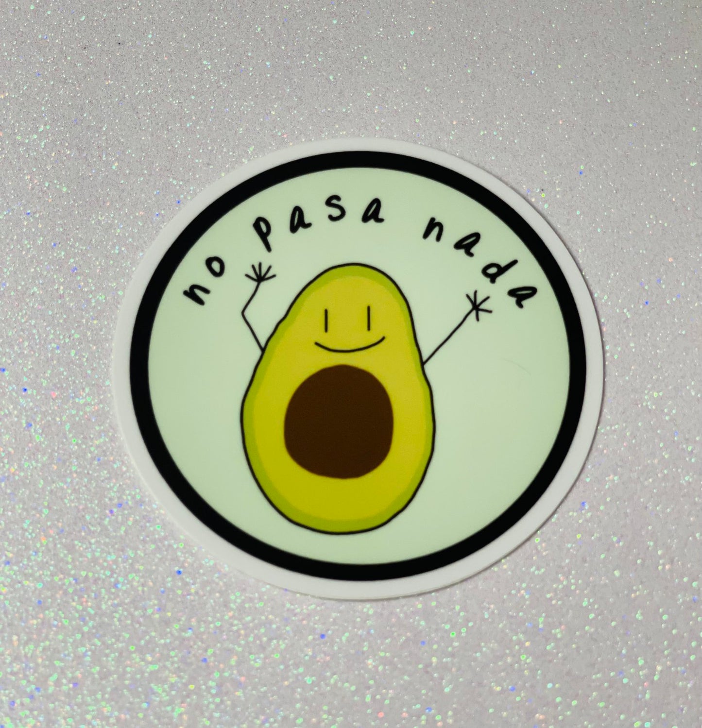 No Pasa Nada Avocado Sticker