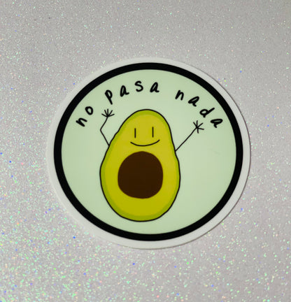 No Pasa Nada Avocado Sticker